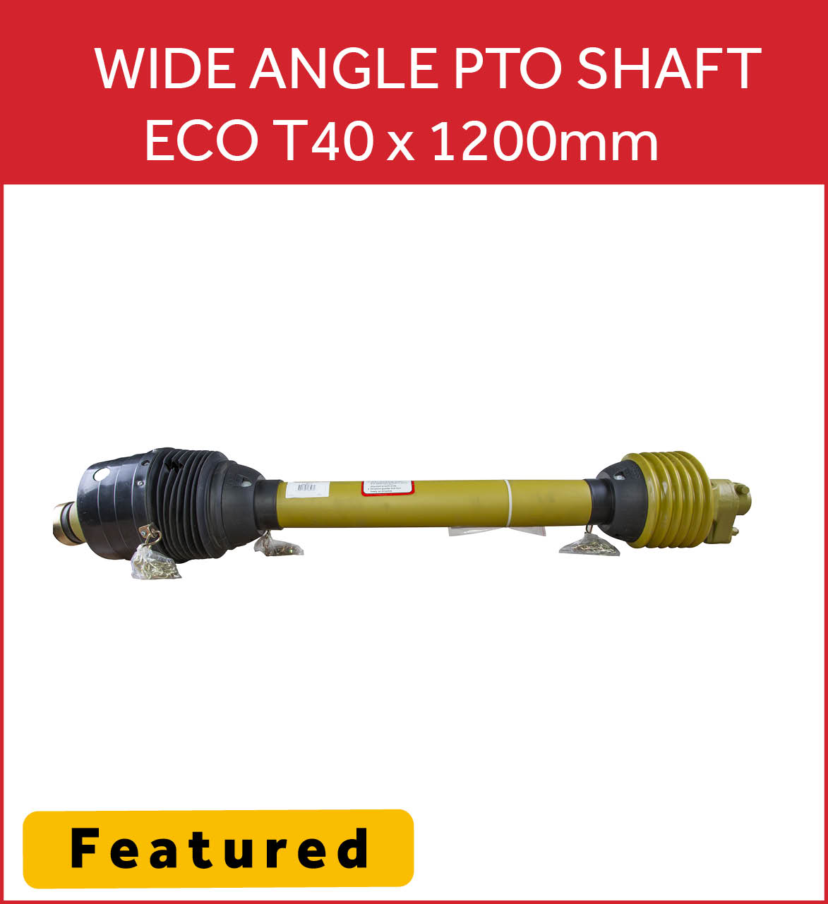 Genfitt ECO Wide Angle PTO Shear Bolt Shaft Complete